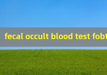 fecal occult blood test fobt